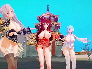MMD youtuber ảo Tết Nguyên Đán KKVMD (bởi 熊野ひろ)