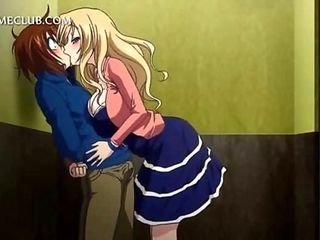 Hentai pirang mendapatkan fucked seperti pelacur di pilfer di depan umum